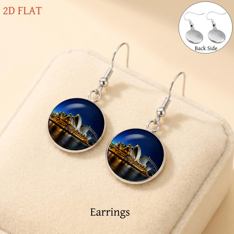 5pc Sydney Opera House & Harbour Bridge Jewelry Set